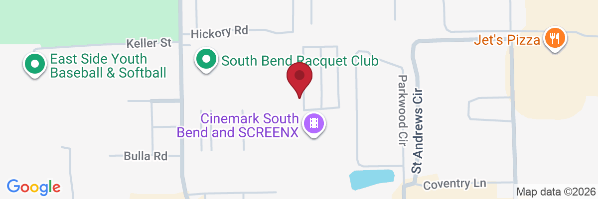 Map showing facility locations