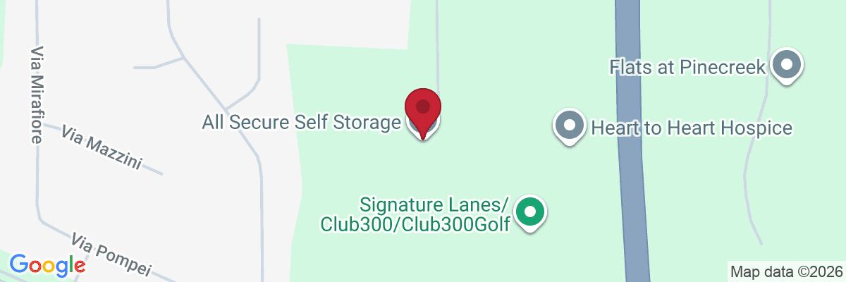 Map showing facility locations