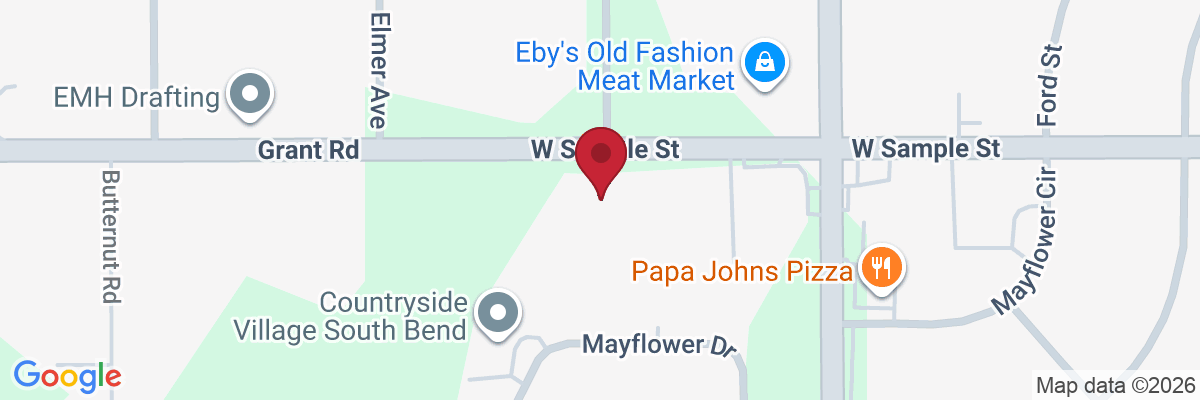 Map showing facility locations