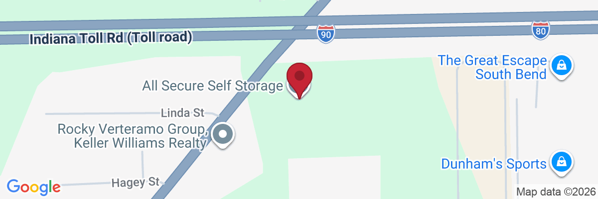 Map showing facility locations