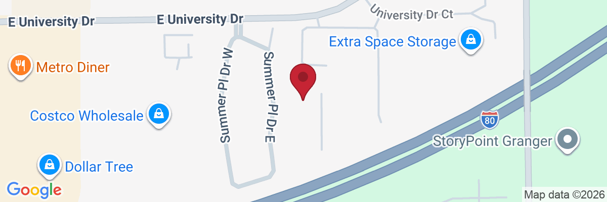 Map showing facility locations