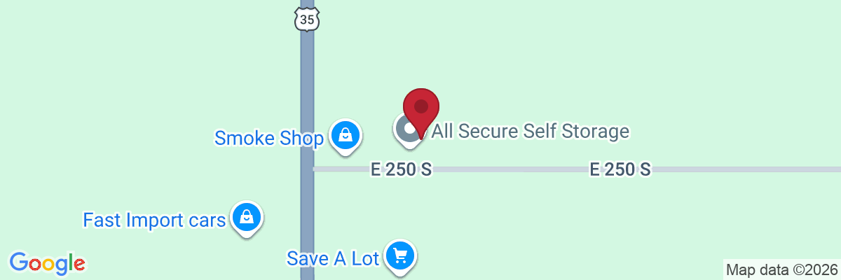 Map showing facility locations