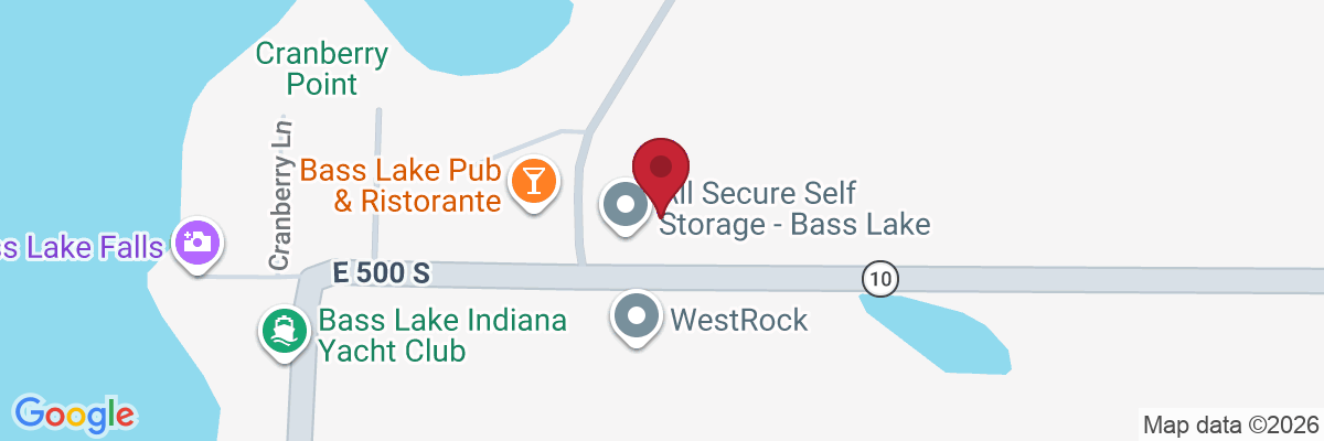 Map showing facility locations