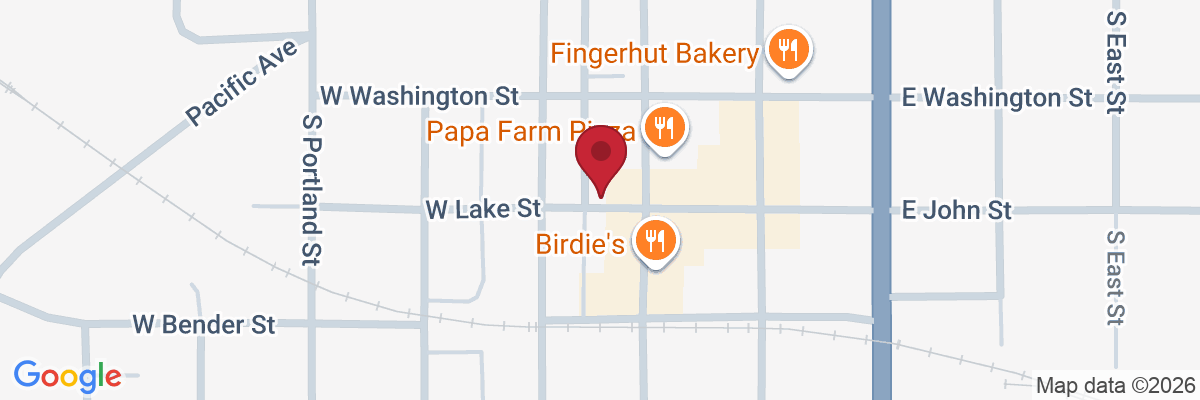 Map showing facility locations