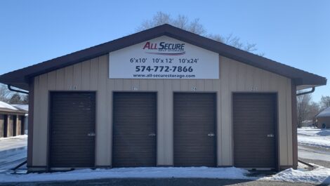 Self storage units in Knox, Indiana.